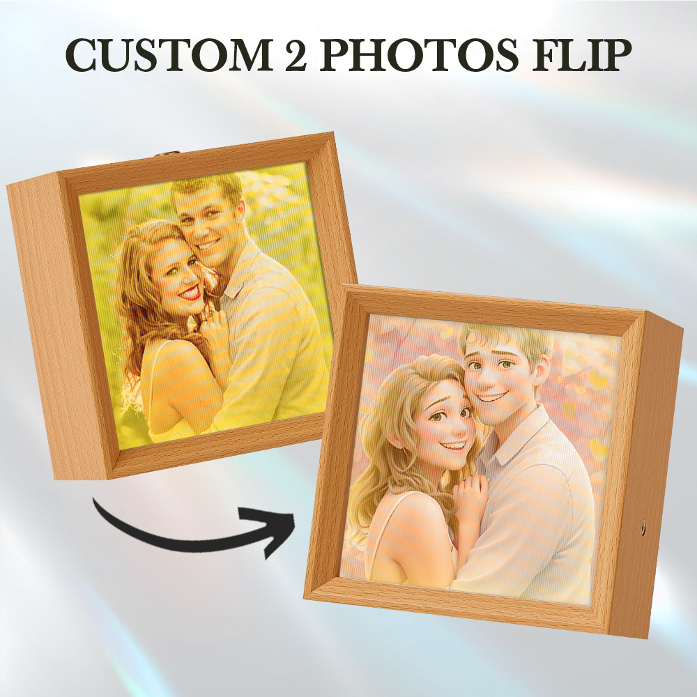 Custom Disney Lenticular Photo Lamp  2 in 1 