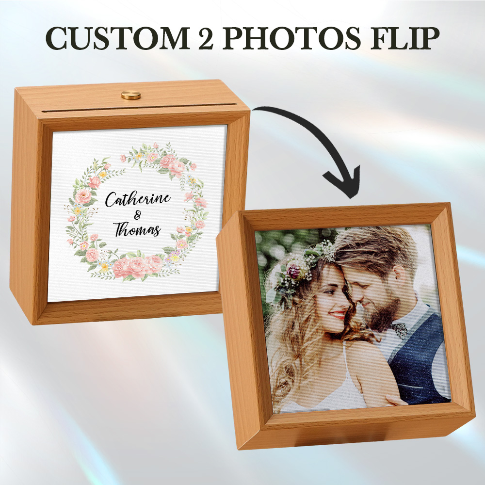 Custom Photo Name Lenticular Photo Lamp  2 in 1 Valentine's Day