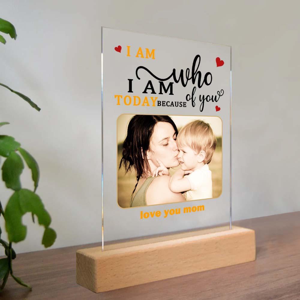 Mother's Day Gift Custom Photo Keychian/Plaque/Night Light For Mom - Myphotowallet