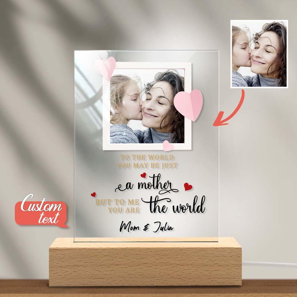 Mother's Day Gift Custom Photo Keychian/Plaque/Night Light For Mom - Myphotowallet