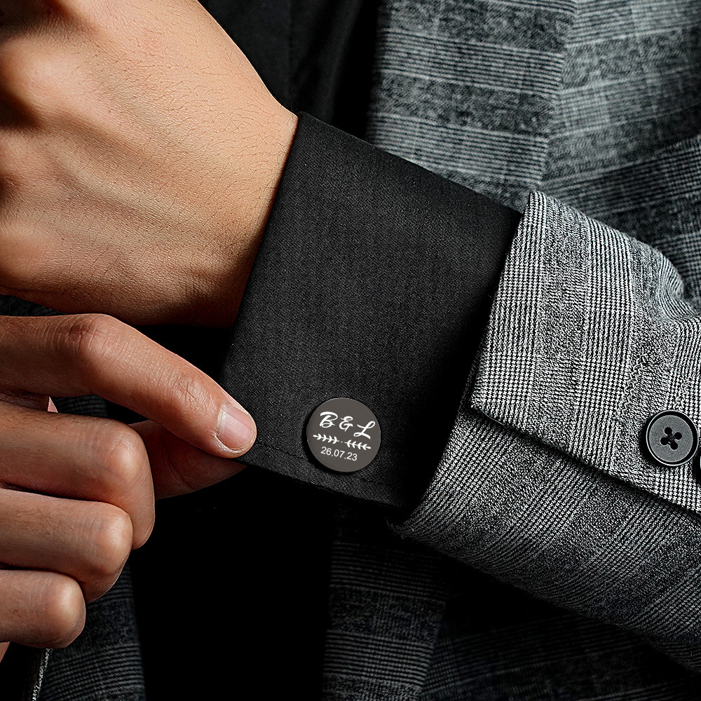 Personalised Father of the Bride gift Cufflinks, Custom Wedding Day Gifts, Father's Day gift, Thank you Wedding Gift, Gifts from Bride