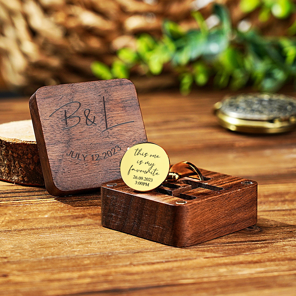 Personalised Father of the Bride gift Cufflinks, Custom Wedding Day Gifts, Father's Day gift, Thank you Wedding Gift, Gifts from Bride