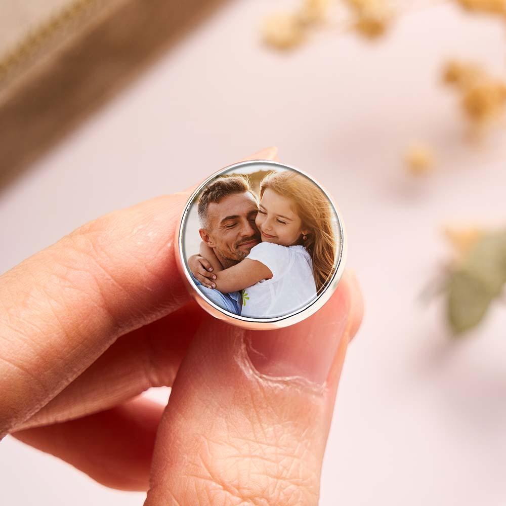 Father Of The Bride Cufflinks, Personalized Cufflinks, Wedding Cuff links, Custom Cufflinks, Photo Cufflinks, Wedding Keepsake, Gift For Dad