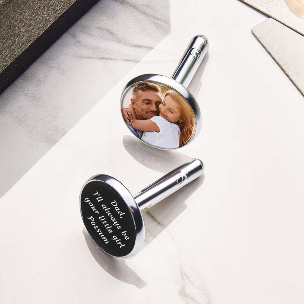 Father Of The Bride Cufflinks, Personalized Cufflinks, Wedding Cuff links, Custom Cufflinks, Photo Cufflinks, Wedding Keepsake, Gift For Dad