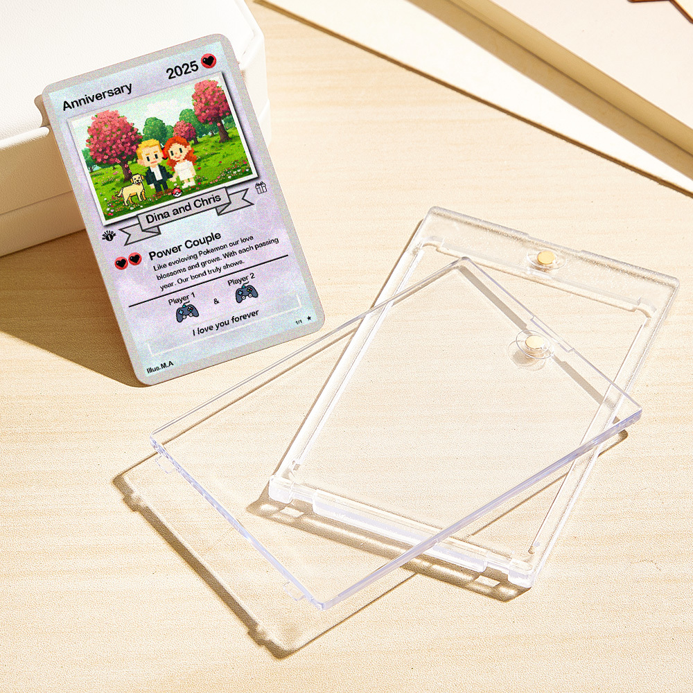 Custom Anniversary  Card, Custom AnimeCard, Custom Trading Card,  Proposal Card, Anniversary, Wedding Card, TCG, Custom Trading card