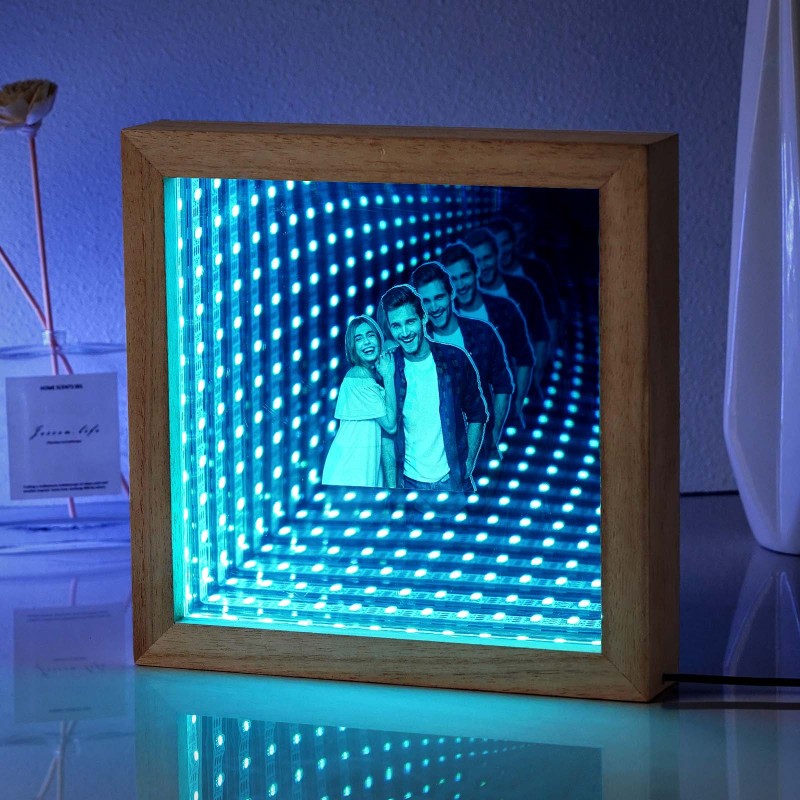 mabo　Tarman-studio　INFINITY LINE IL-1 Custom Photo Infinity Mirror Tunnel Lamp Single-Sided LED 3D