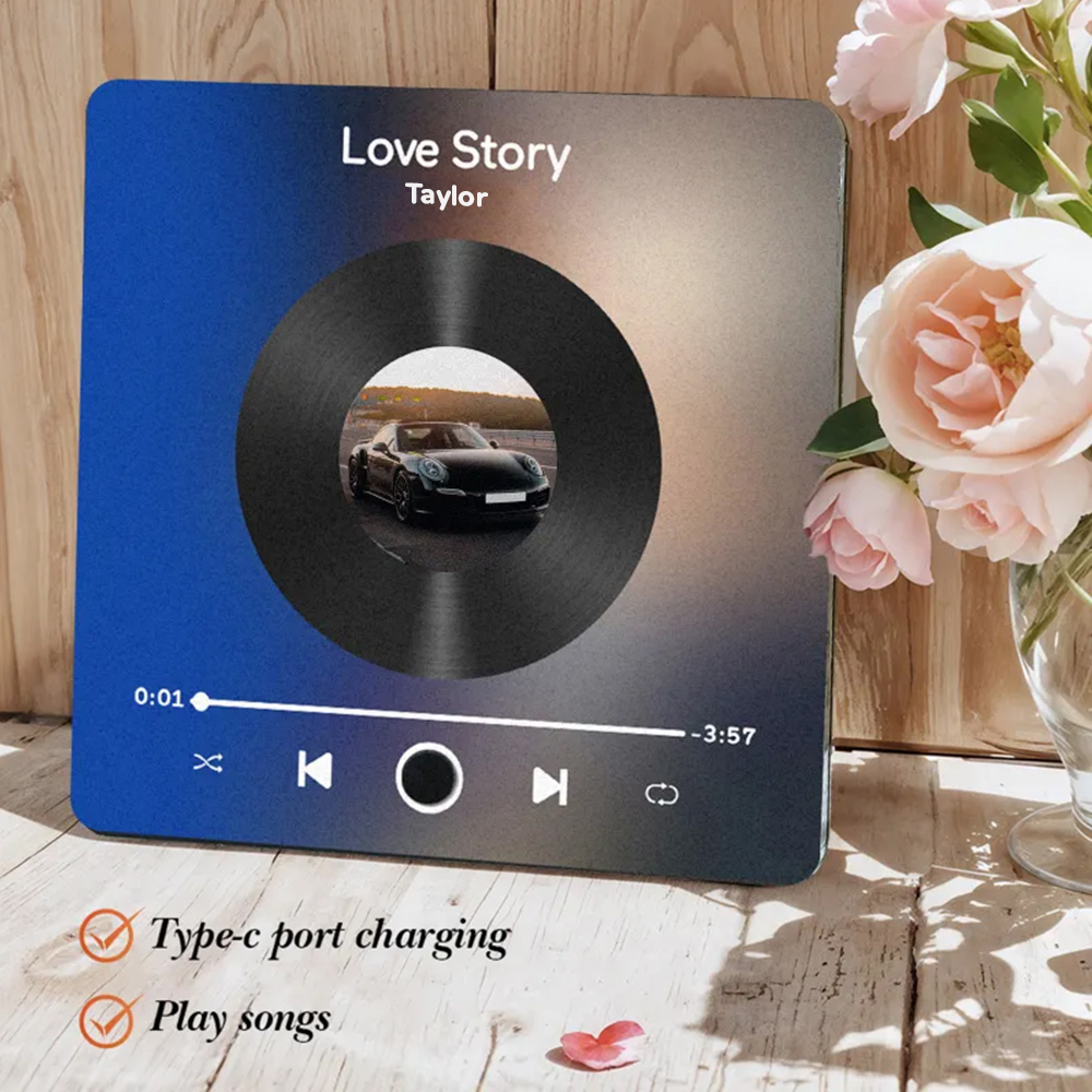 Personalized Calendar DIY Customized Printed Music Fridge Sticker Photo Gifts Music Wall Photo Sticker Music Movement That Can Be Played Without Cell Phone Anniversary Gifts