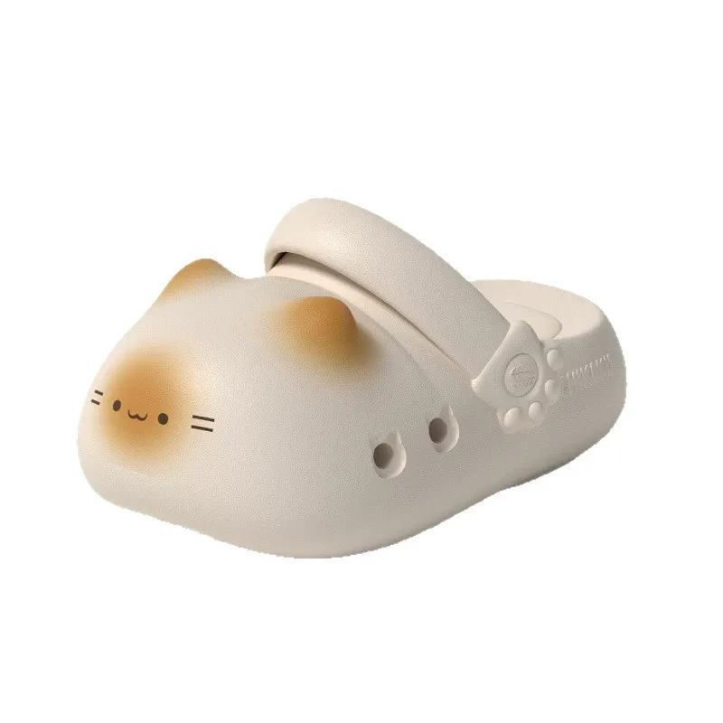 Cute Cat Clogs with Paw Print Aesthetic Summer Garden Shoes Cloud Slides for Cat Lovers