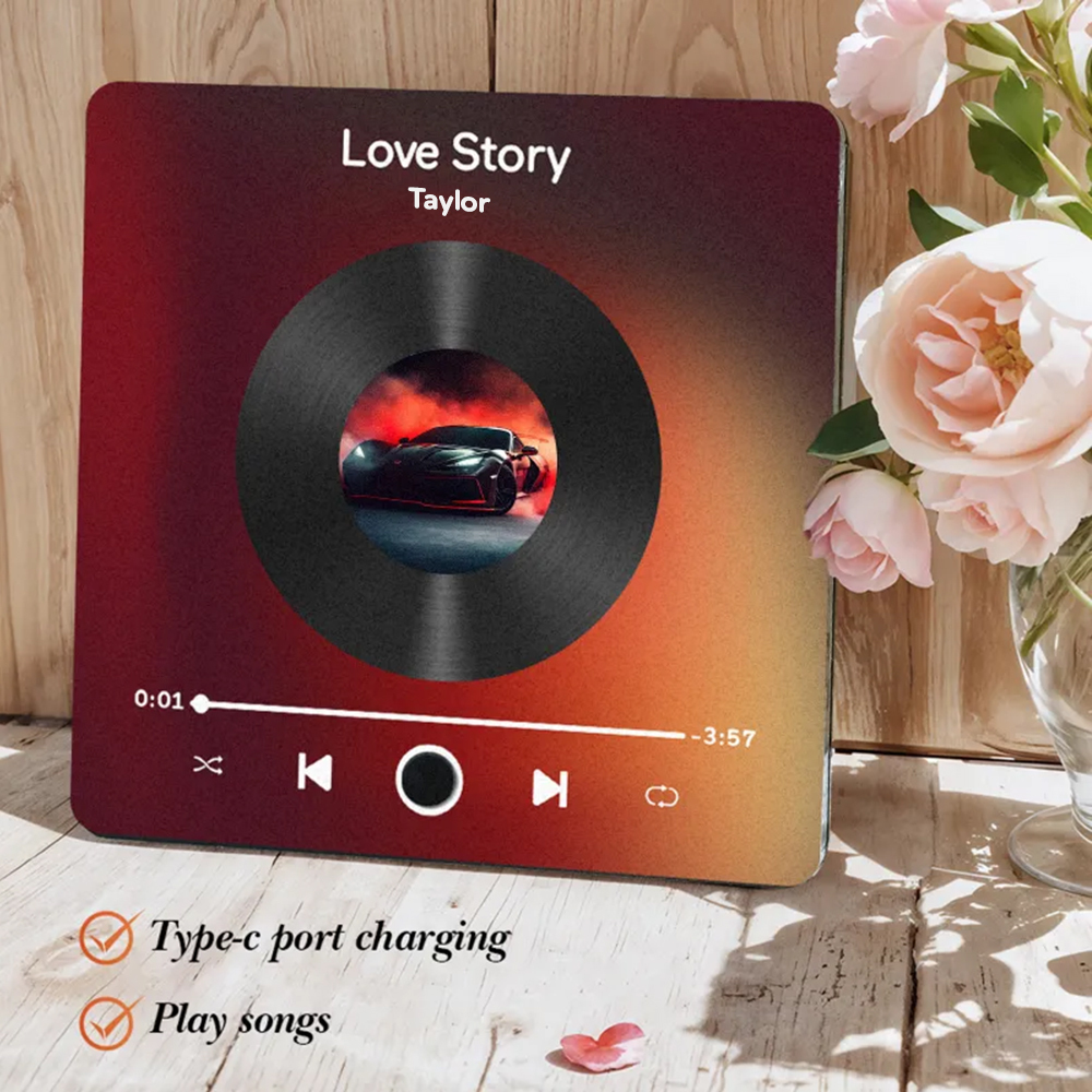 Personalized Calendar DIY Customized Printed Music Fridge Sticker Photo Gifts Music Wall Photo Sticker Music Movement That Can Be Played Without Cell Phone Anniversary Gifts