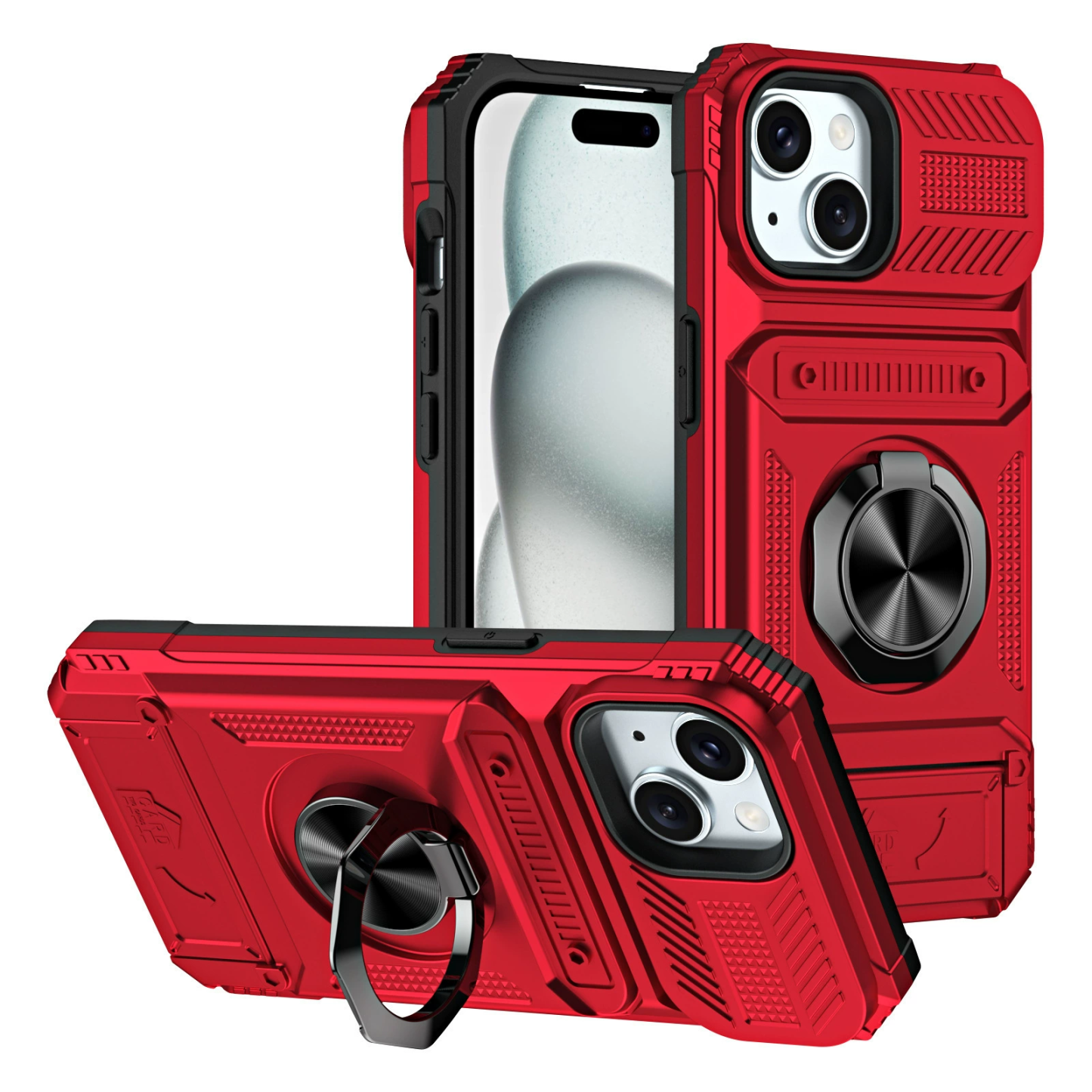 Vofolen for iPhone 14 Wallet Case with Card Holder [Store 2 Cards] Black
