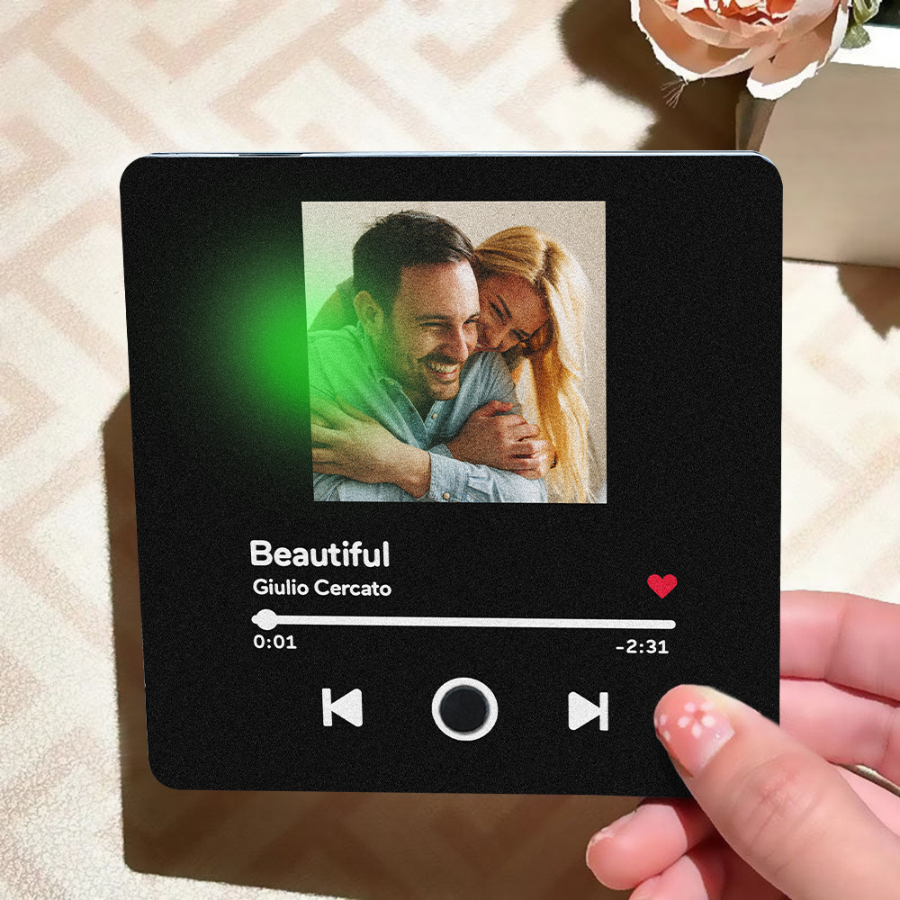 Customized Album Fridge Magnet Personalized Music Fridge Magnet Can Play Songs Family Gifts