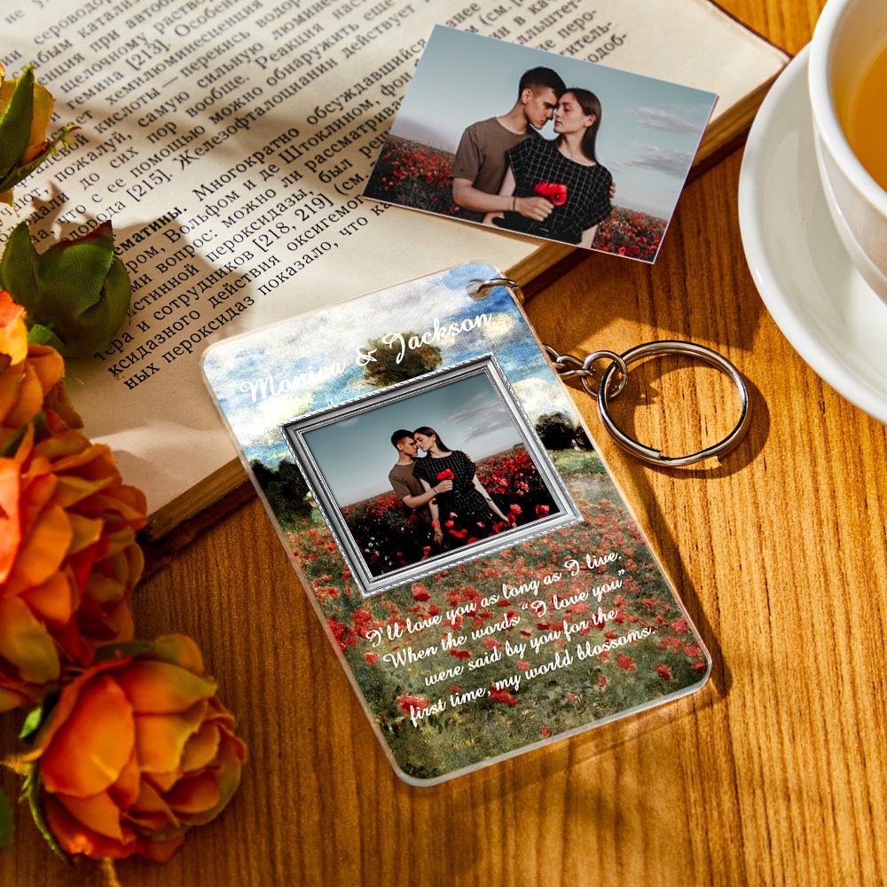 Custom Vintage Oil Painting Photo Plauqe Keychain 3 Stlyle Decor For Home - Myphotowallet
