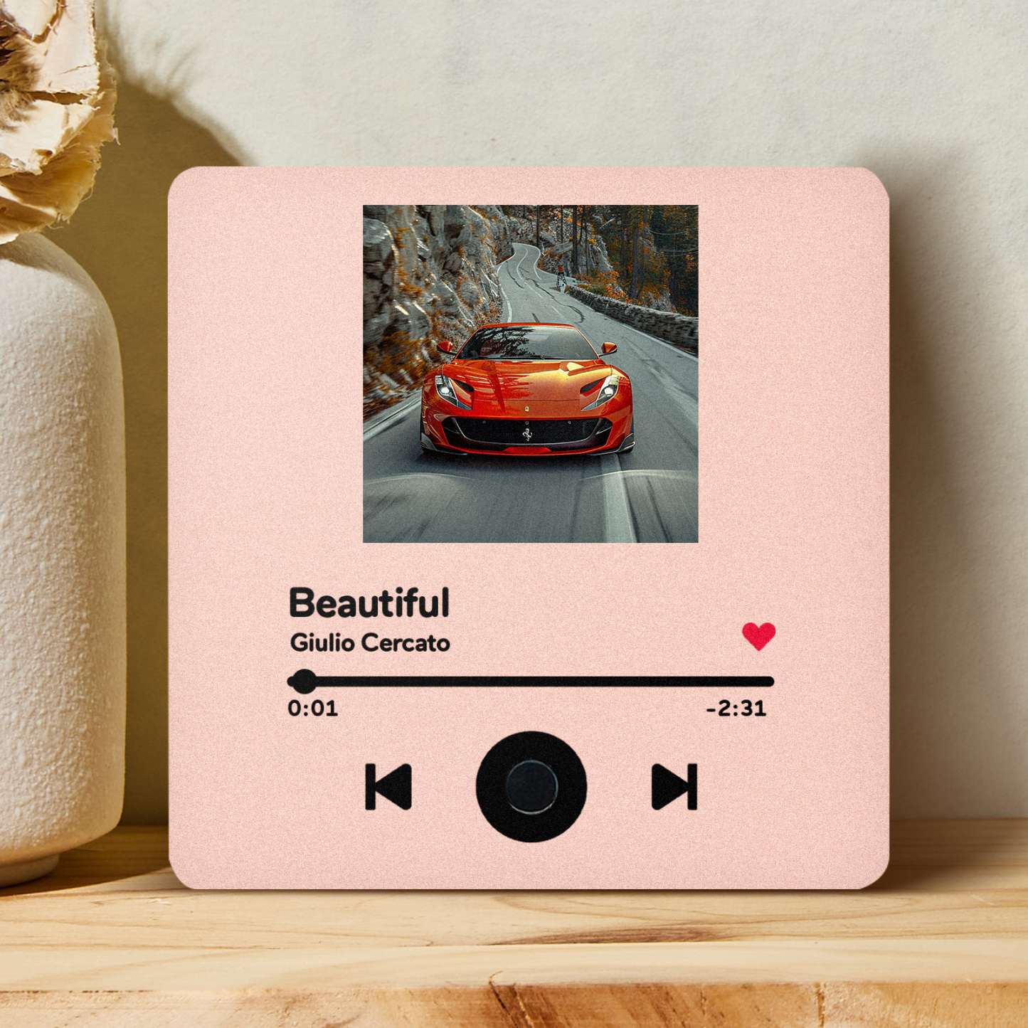 Personalized Calendar DIY Customized Printed Music Fridge Sticker Photo Gifts Music Wall Photo Sticker Music Movement That Can Be Played Without Cell Phone Anniversary Gifts