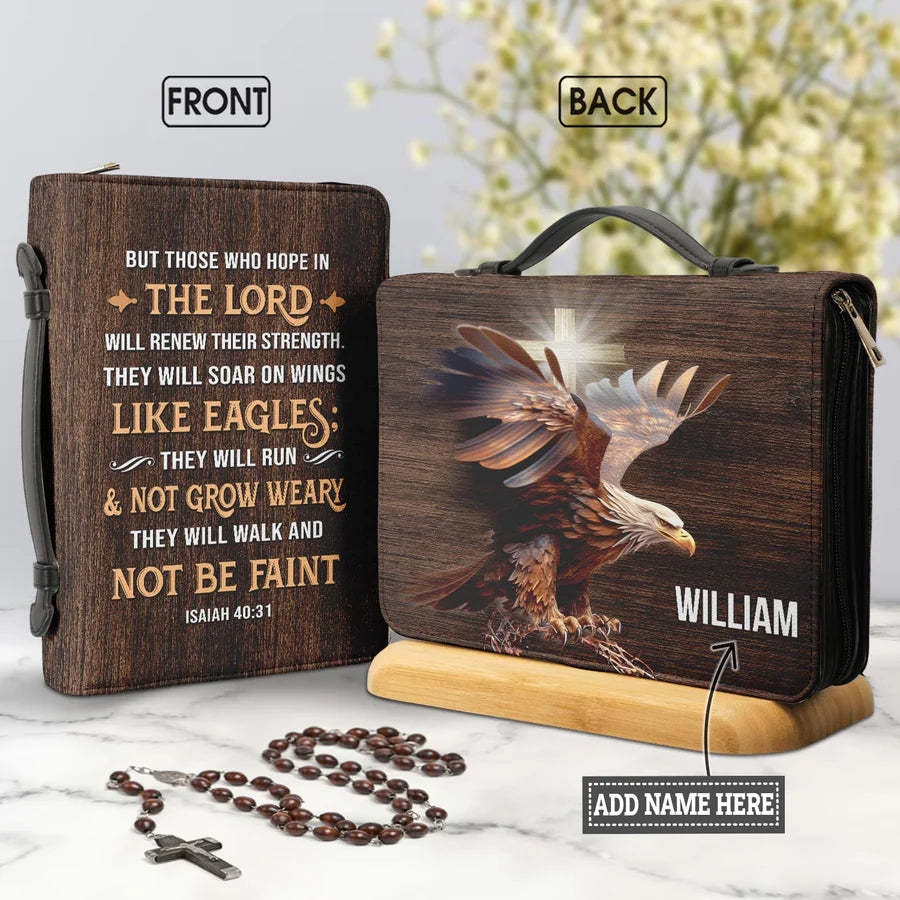 Custom Name But Those Who Hope In The Lord Isaiah Bible Cover
