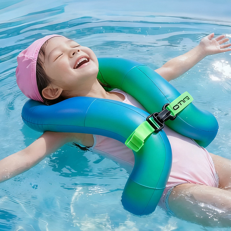 Inflatable Swim Vest for Kids & Adults, Adjustable Swimming Float Jacket, Lightweight Buoyancy Aid for Pool, Beach & Water Sports - 