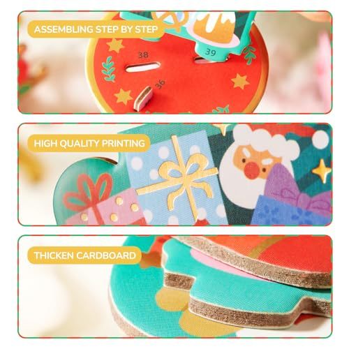 3D Puzzle Kit - DIY Christmas Tree Box for Holiday Decor - 