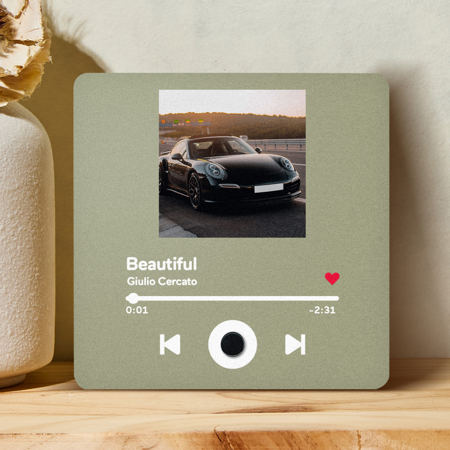 Personalized Calendar DIY Customized Printed Music Fridge Sticker Photo Gifts Music Wall Photo Sticker Music Movement That Can Be Played Without Cell Phone Anniversary Gifts