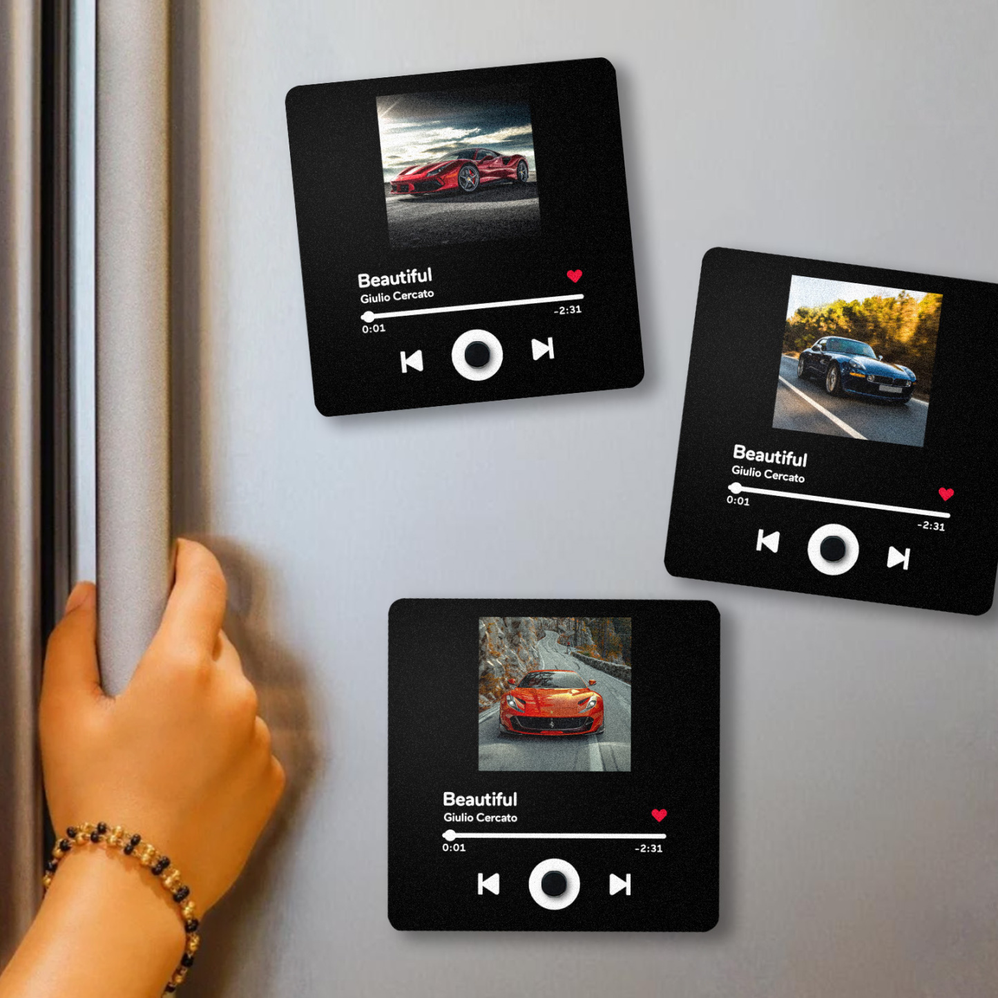 Personalized Calendar DIY Customized Printed Music Fridge Sticker Photo Gifts Music Wall Photo Sticker Music Movement That Can Be Played Without Cell Phone Anniversary Gifts