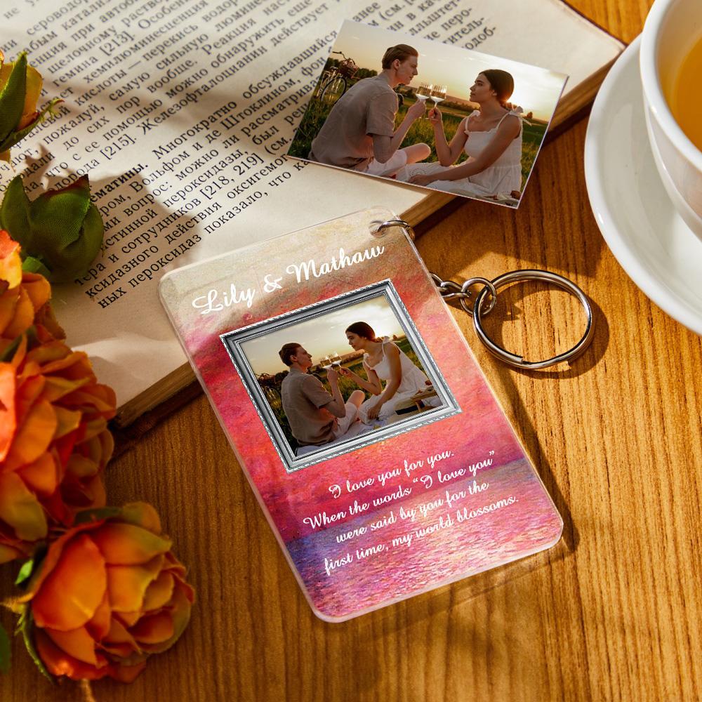 Custom Vintage Oil Painting Photo Plauqe Keychain 3 Stlyle Decor For Home - Myphotowallet