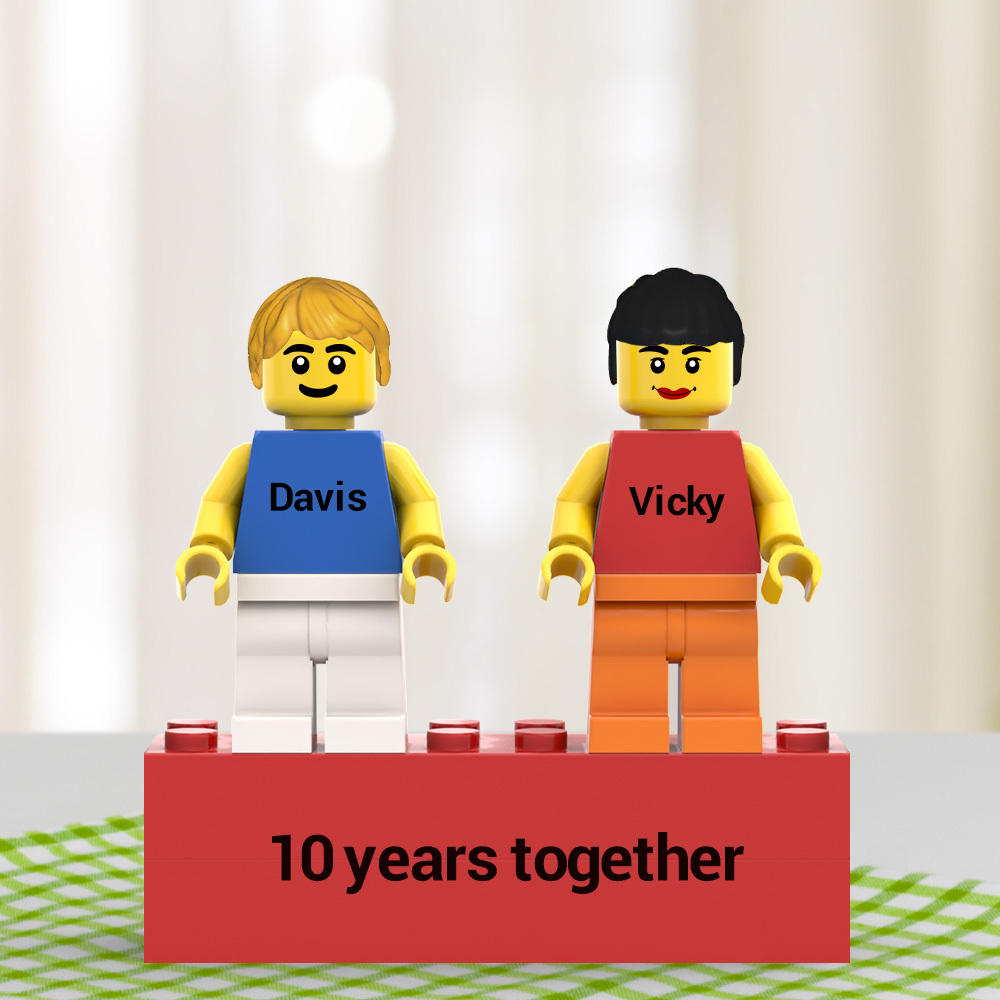 Custom Wedding Minifigs Personalized Couple Minifigs Gift For Anniversary And Newly Married Couple