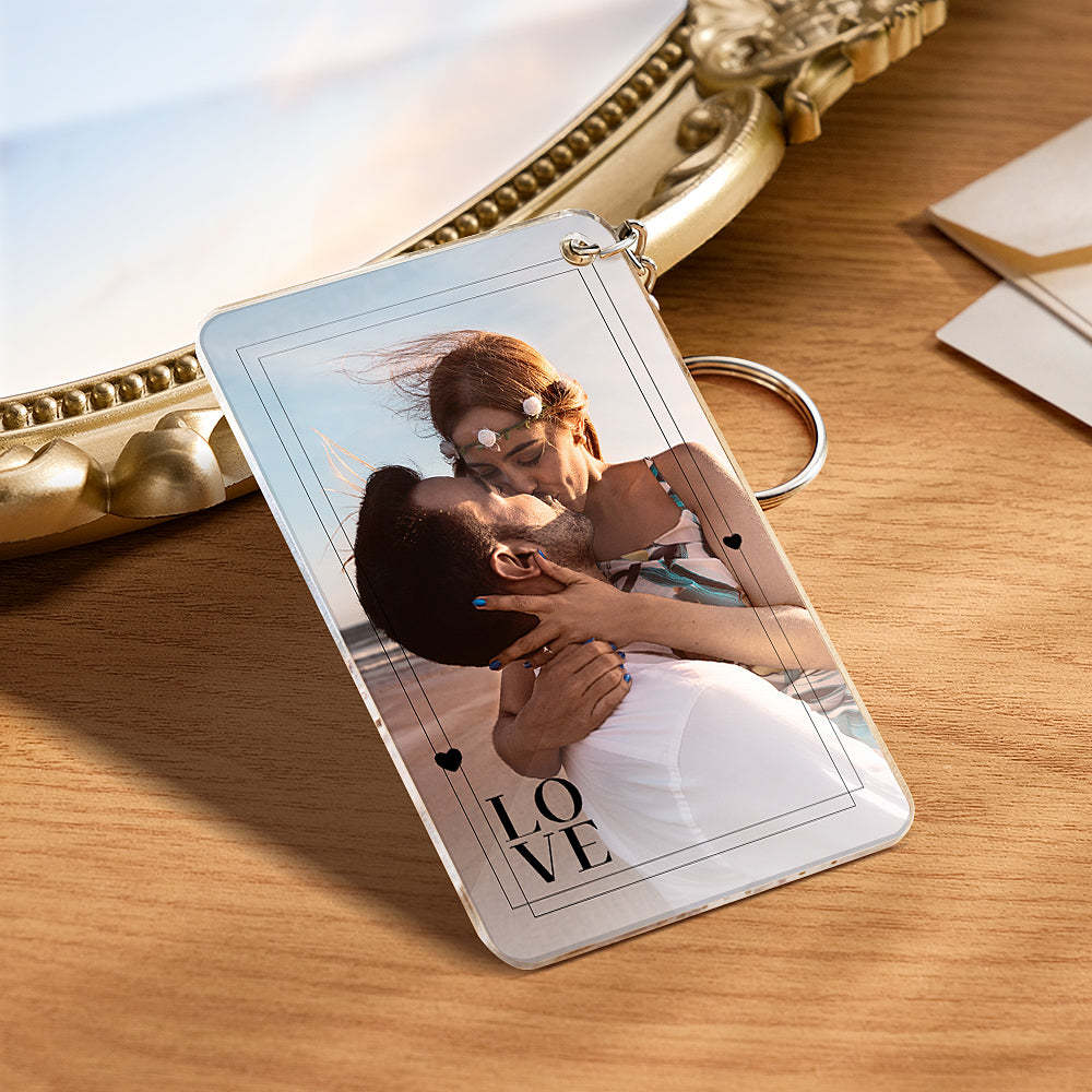 Personalized Love Gift with Photo First Anniversary Plaque Gift for Boyfriend Custom Acrylic Plaque - Myphotowallet