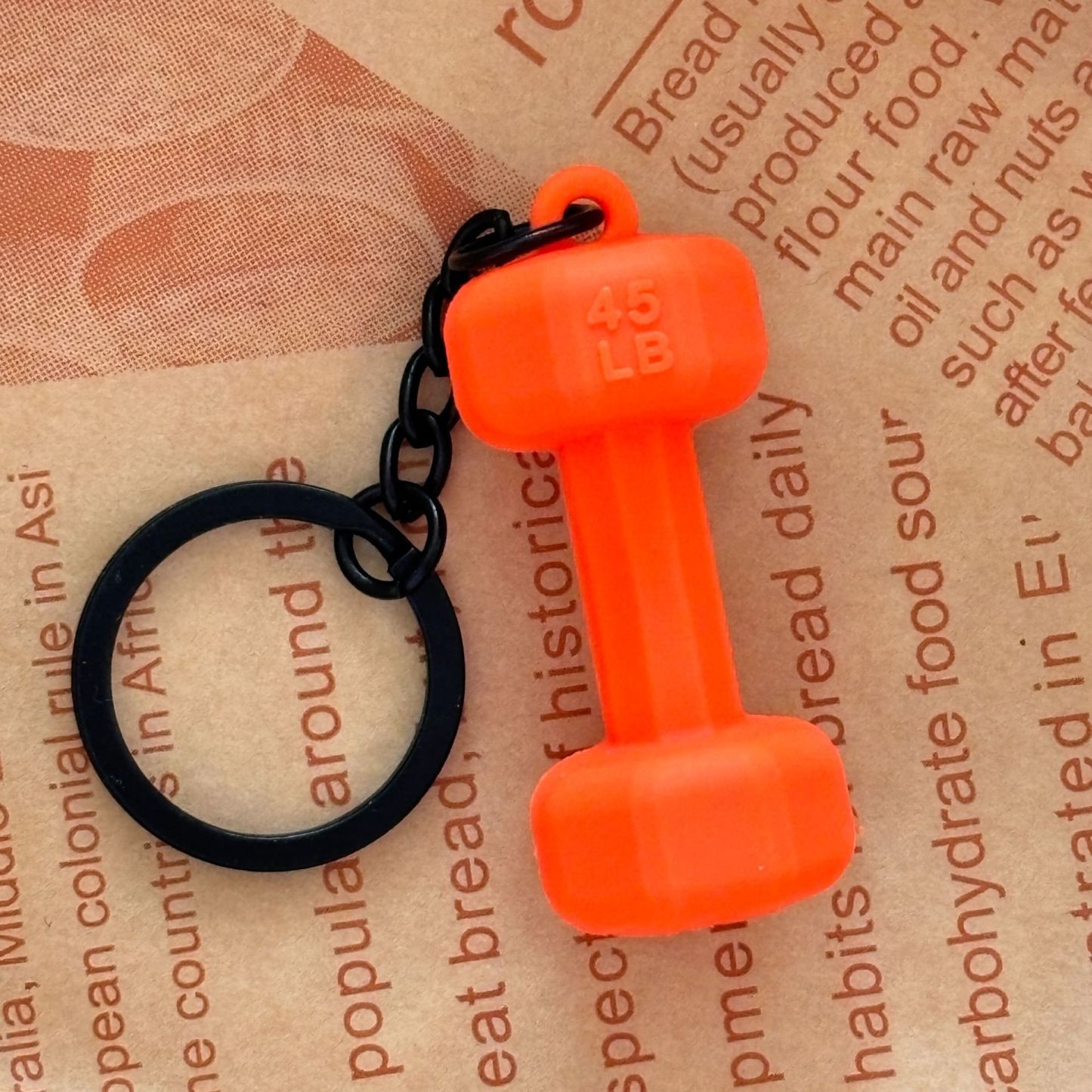 Dumbbell Keychain Accessories Equipment Pendant Metal Mini Backpack Keychain - soufeeluk