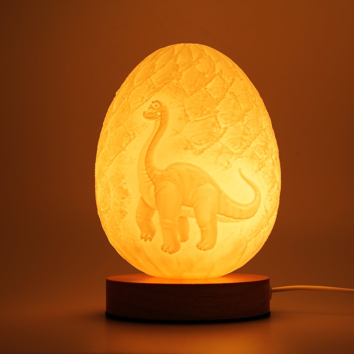 Personalized Gifts Dinosaur Egg Lamp Night Light Kids Bedside Dino Room Decor Nursery Birthday Gifts for Kids Graduation Kindergarten - myphotowallet
