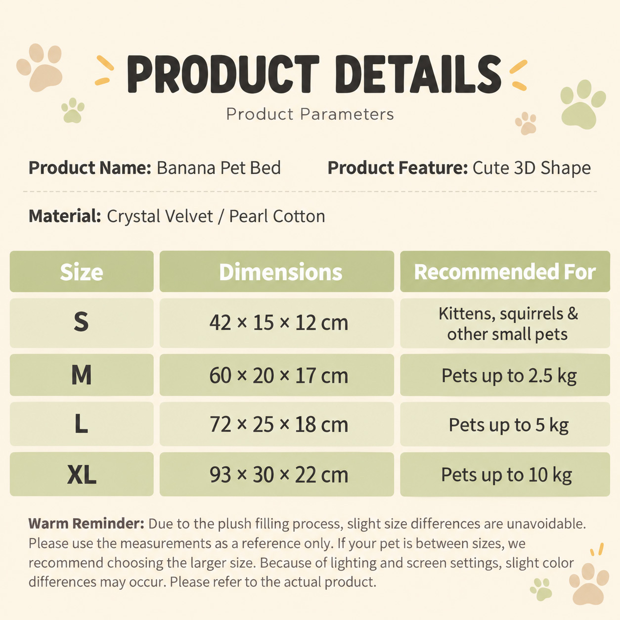 Custom Pet Photo & Name Banana Cat Bed, Personalized Cozy Soft Plush Covered Cave Bed for Cats & Dogs - 