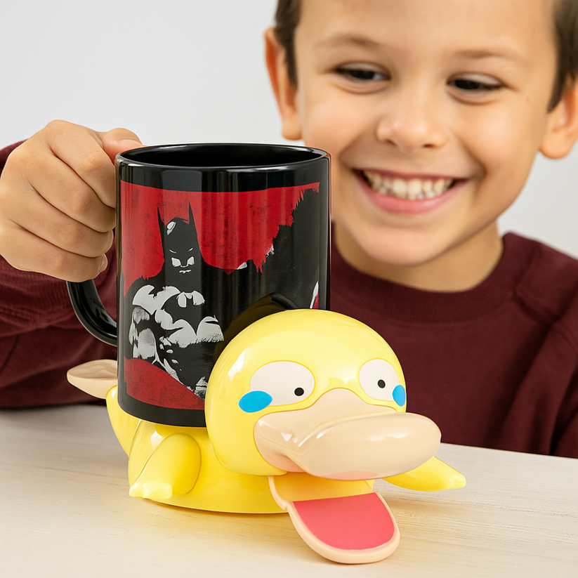 Press & Peek Tortoise Duck Coaster - Animated Eye Motion Desktop Fun