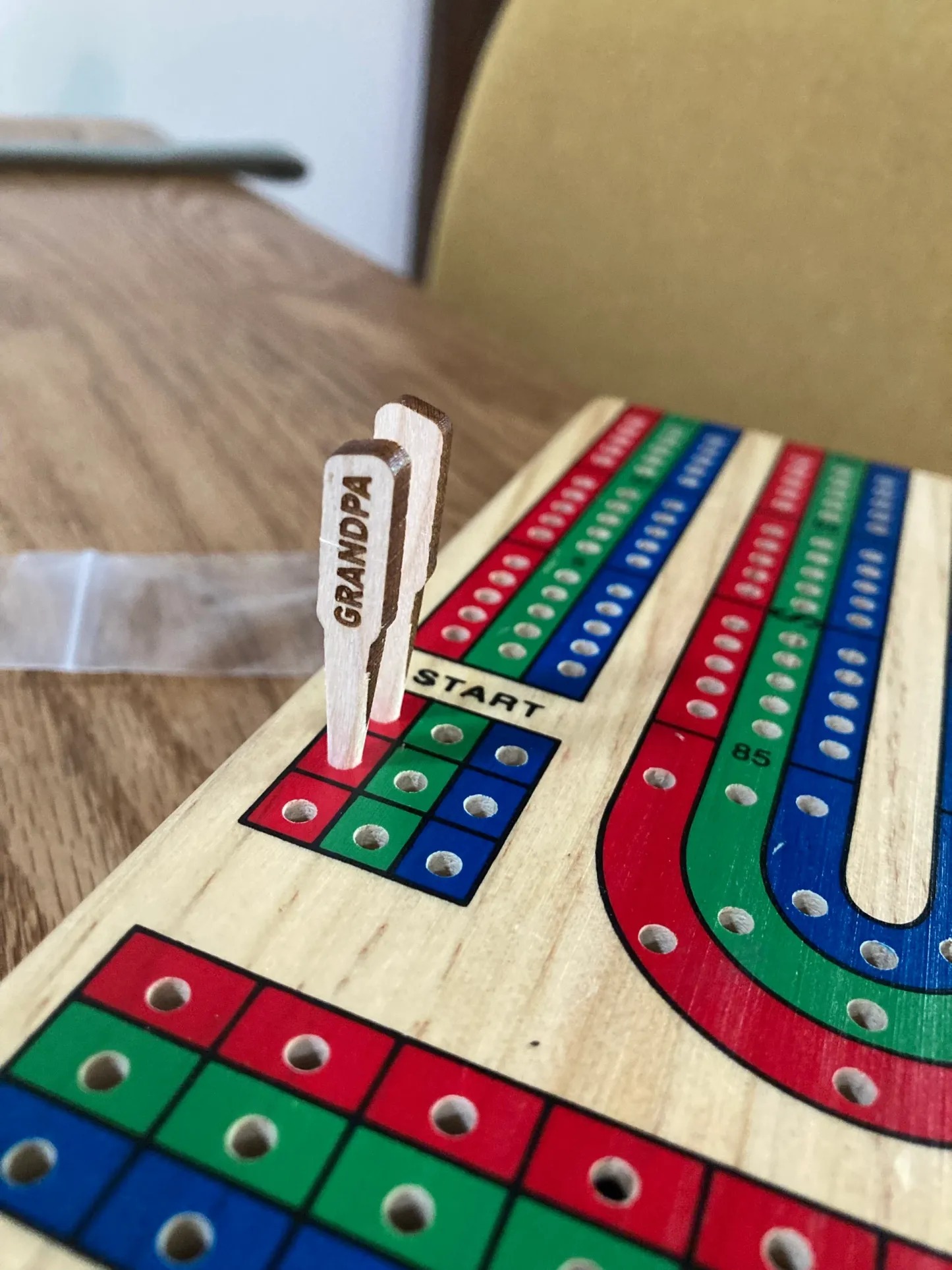 Personalized Wooden Cribbage Board Pegs Names Pegs For 2 Players ( Every player gets 2 pegs)