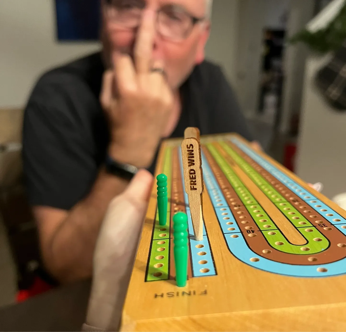 Personalized Wooden Cribbage Board Pegs Names Pegs For 2 Players ( Every player gets 2 pegs)