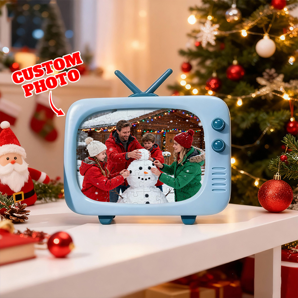 Personalized 3D Photo Frame Jigsaw Puzzle Vintage Love Memory Gift Fun to Assemble and Play Home Decoration - 