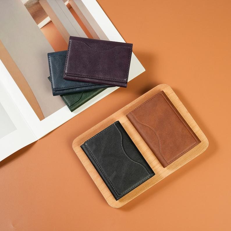 Card Wallet.  Magnetic Wallet Leather Gifts For Men