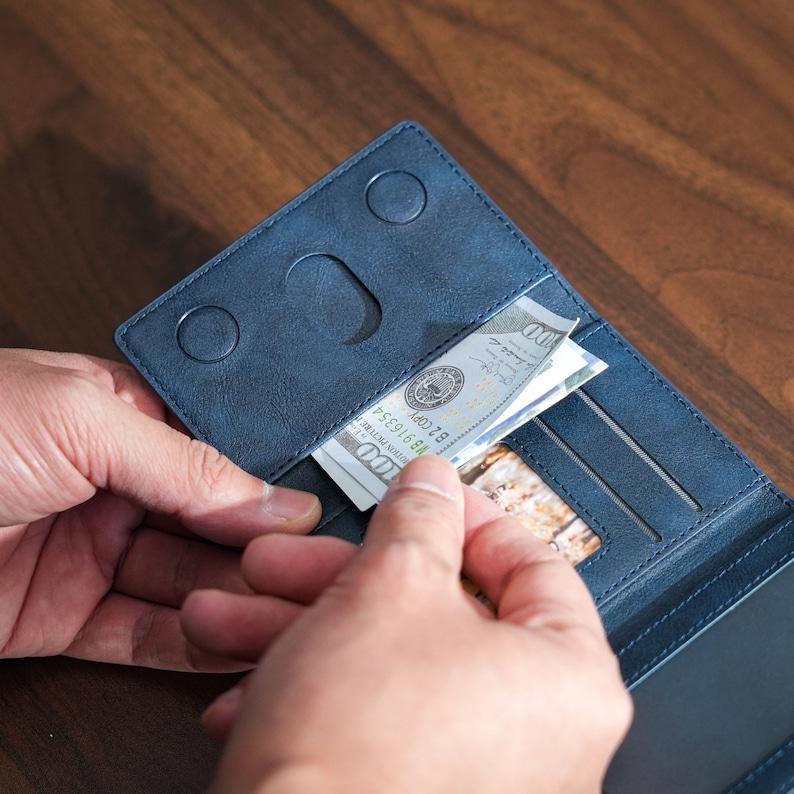 New Rotating Magnetic Wallet Stand – Multi-Card Holder with Secure Snap-On Design