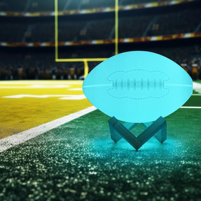 Personalized 3D Printed American Football Night Light - Ideal Birthday Gift, Graduation gifts, Perfect for Boys and Fans kids Kindergarten - myphotowallet