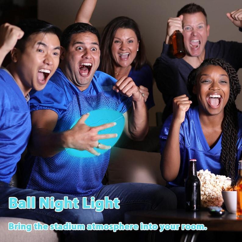 Personalized 3D Printed American Football Night Light - Ideal Birthday Gift, Graduation gifts, Perfect for Boys and Fans kids Kindergarten - myphotowallet