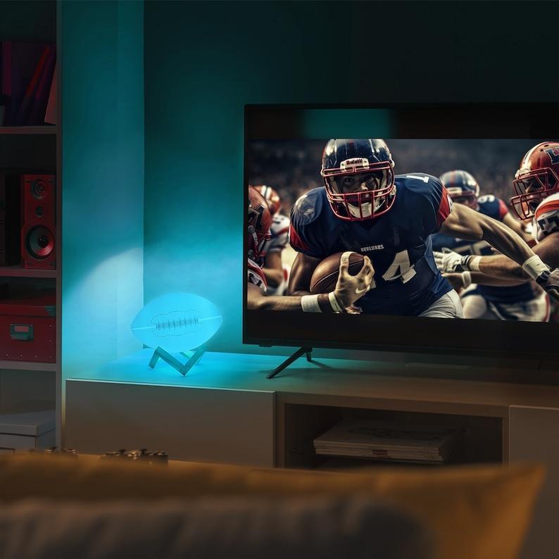 Personalized 3D Printed American Football Night Light - Ideal Birthday Gift, Graduation gifts, Perfect for Boys and Fans kids Kindergarten - myphotowallet