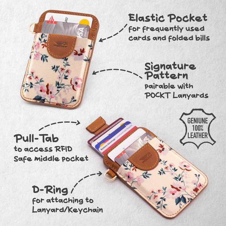 Mother's Day Gifts Custom Elastic Card Holder For Women and Men - Personalized Wallet Engraved Slim Credit Card Holder RFID Blocking Card Case Wallet