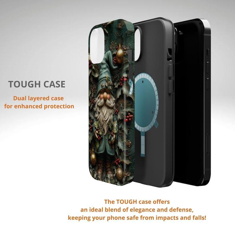 3d effect vintage gnome phone case,3d vintage gnome phone case,christmas gnomes phone case, iphone 15 pro magsafe, iphone 14 pro max magsafe