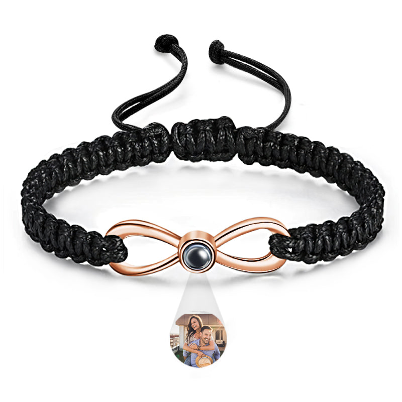 Near Me Personalized Angel Wing Projection Photo Bracelet With I