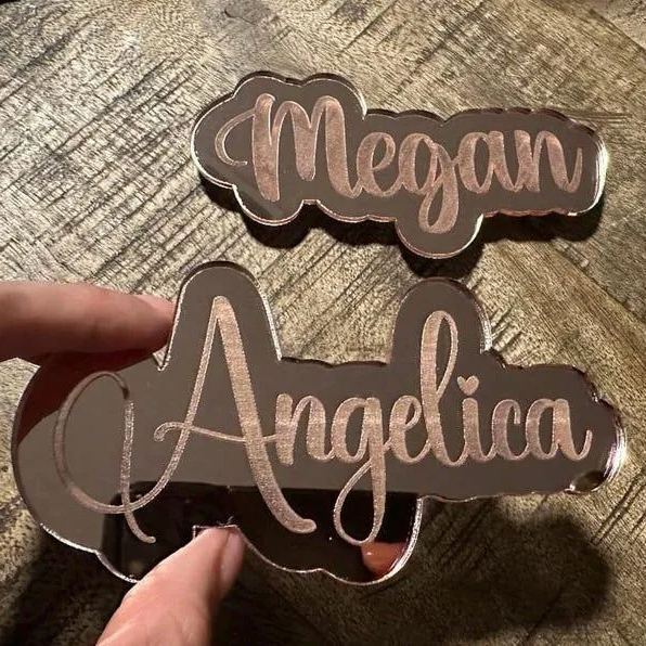 Custom Name Magnet, Custom Acrylic Engraved 5 inch Name Magnet, Personalized Name Magnet, Personalized Acrylic Magnet, Fridge Name Tag Gift