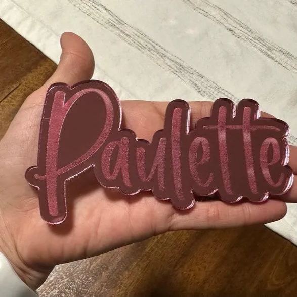 Custom Name Magnet, Custom Acrylic Engraved 5 inch Name Magnet, Personalized Name Magnet, Personalized Acrylic Magnet, Fridge Name Tag Gift