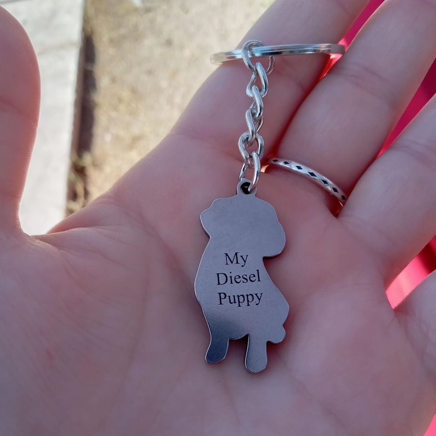 Life-Like Keychain Custom Pet Keychain with Photo-Engraved Detail