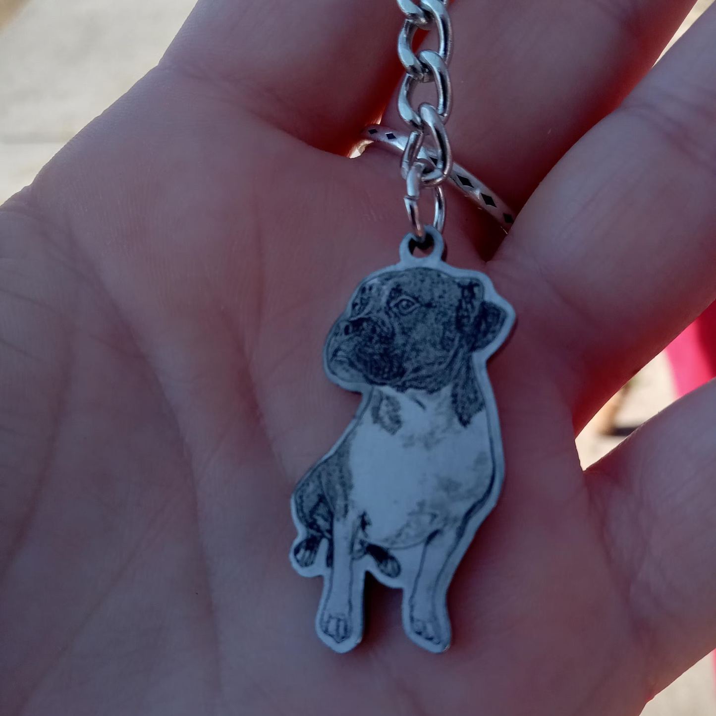 Life-Like Keychain Custom Pet Keychain with Photo-Engraved Detail