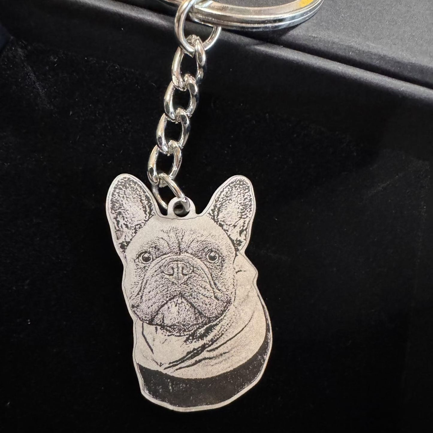Life-Like Keychain Custom Pet Keychain with Photo-Engraved Detail