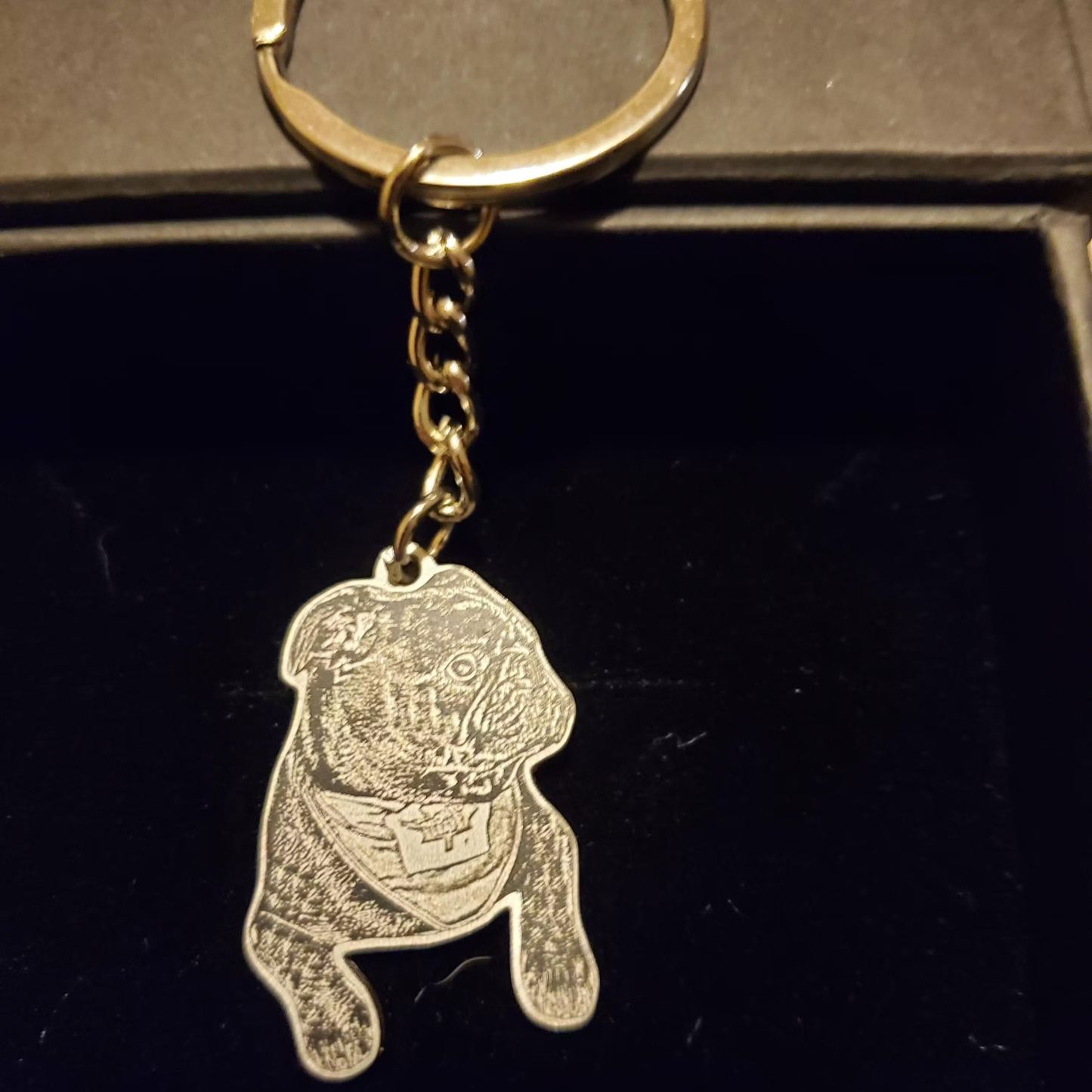 Life-Like Keychain Custom Pet Keychain with Photo-Engraved Detail