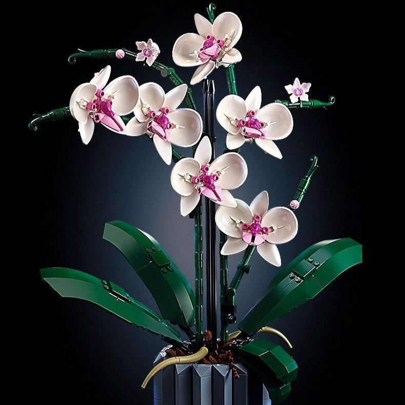 Eternal Bloom Gift for Christmas & Home Décor Flower Bouquet Building Blocks - 