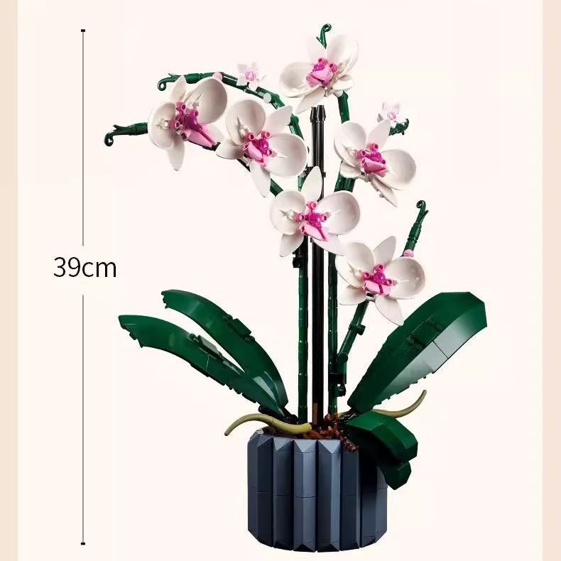Eternal Bloom Gift for Christmas & Home Décor Flower Bouquet Building Blocks - 