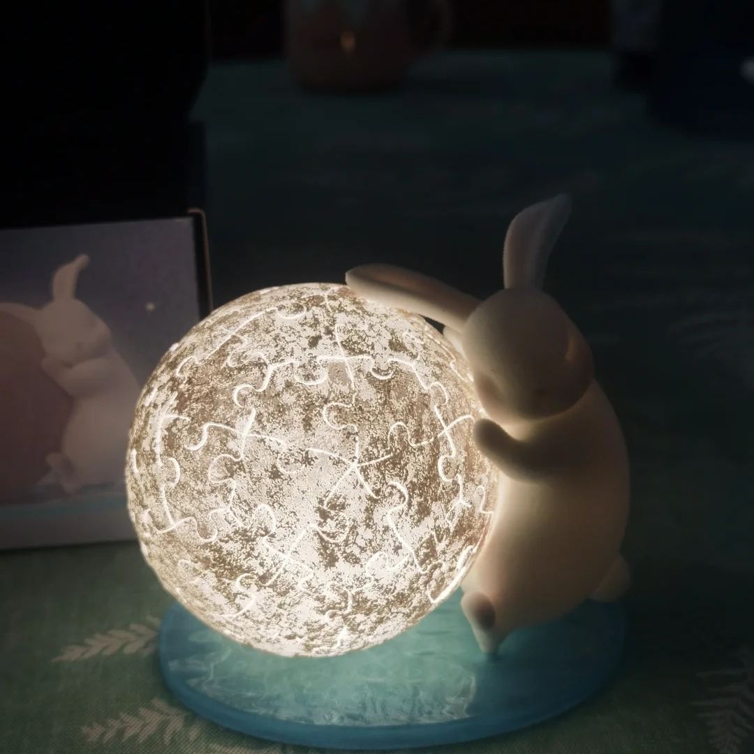 3D Puzzle Moon Lamp Perfect Gift for Lover and Child - 