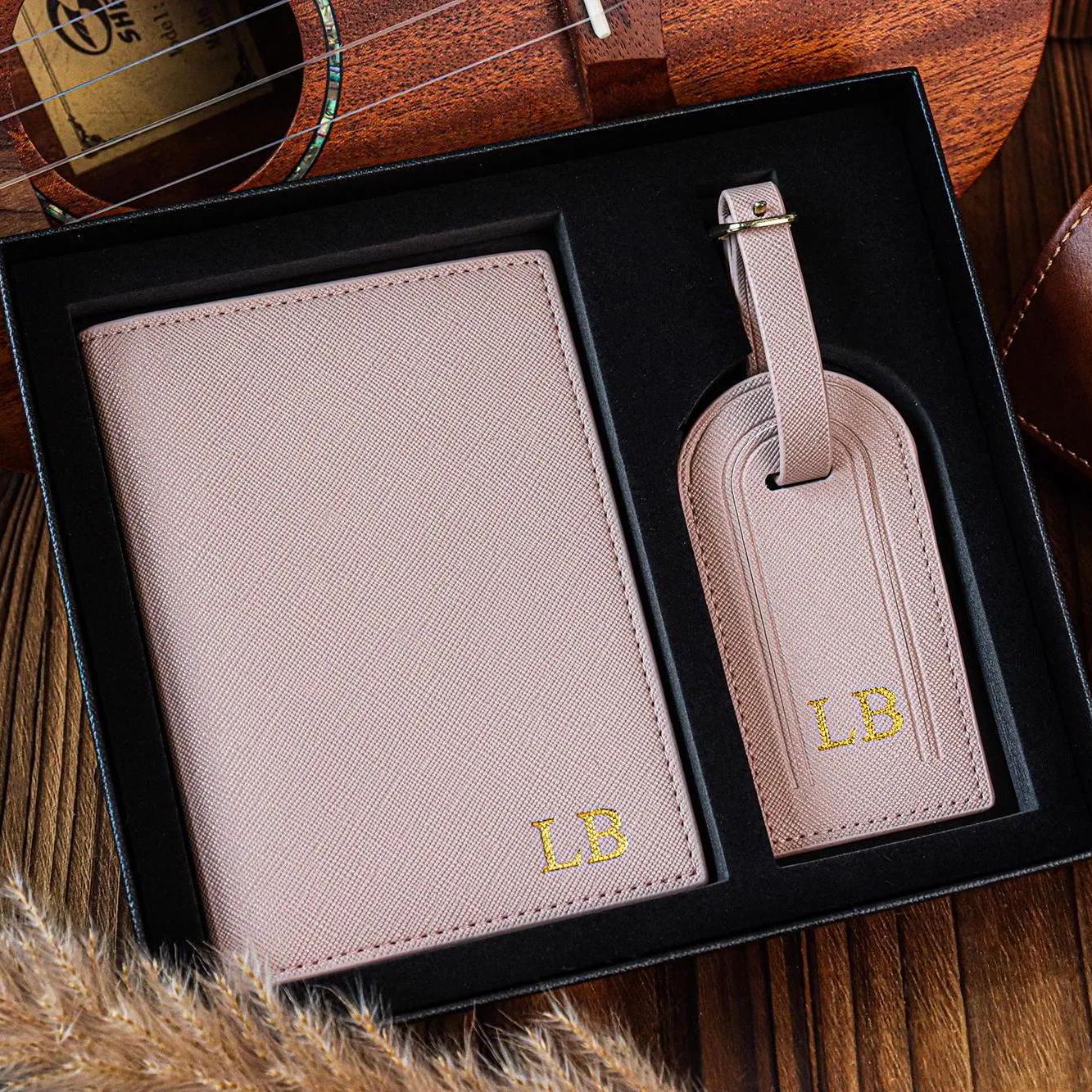 Personalised Passport Holder & Luggage Tag ,Custom Passport Wallet ,Wedding Gift,Travel Gift for Her ,Groomsmen Proposal, Travel Accessories